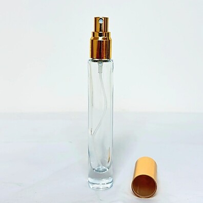 Frasco de Vidro 10ml com Spray Ouro - Rizzo