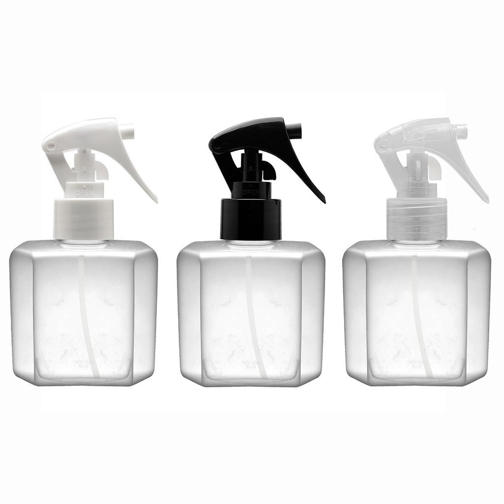 Frascos PET 200ml Cubo com Gatilho Mini: Prático e Eficiente
