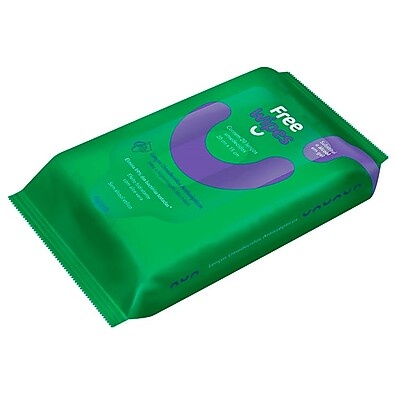 Free Wipes Freeco: Lenços Antissépticos com Aloe Vera