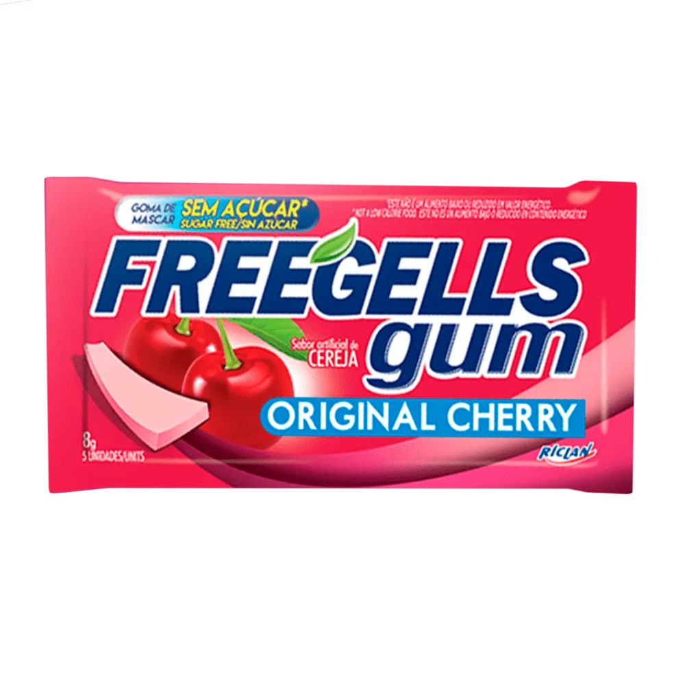 Freegells Cherry: Chiclete Sem Açúcar e Sabor Intenso!
