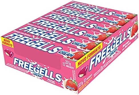 Drops Freegells Morango Cream c/12 - Riclan