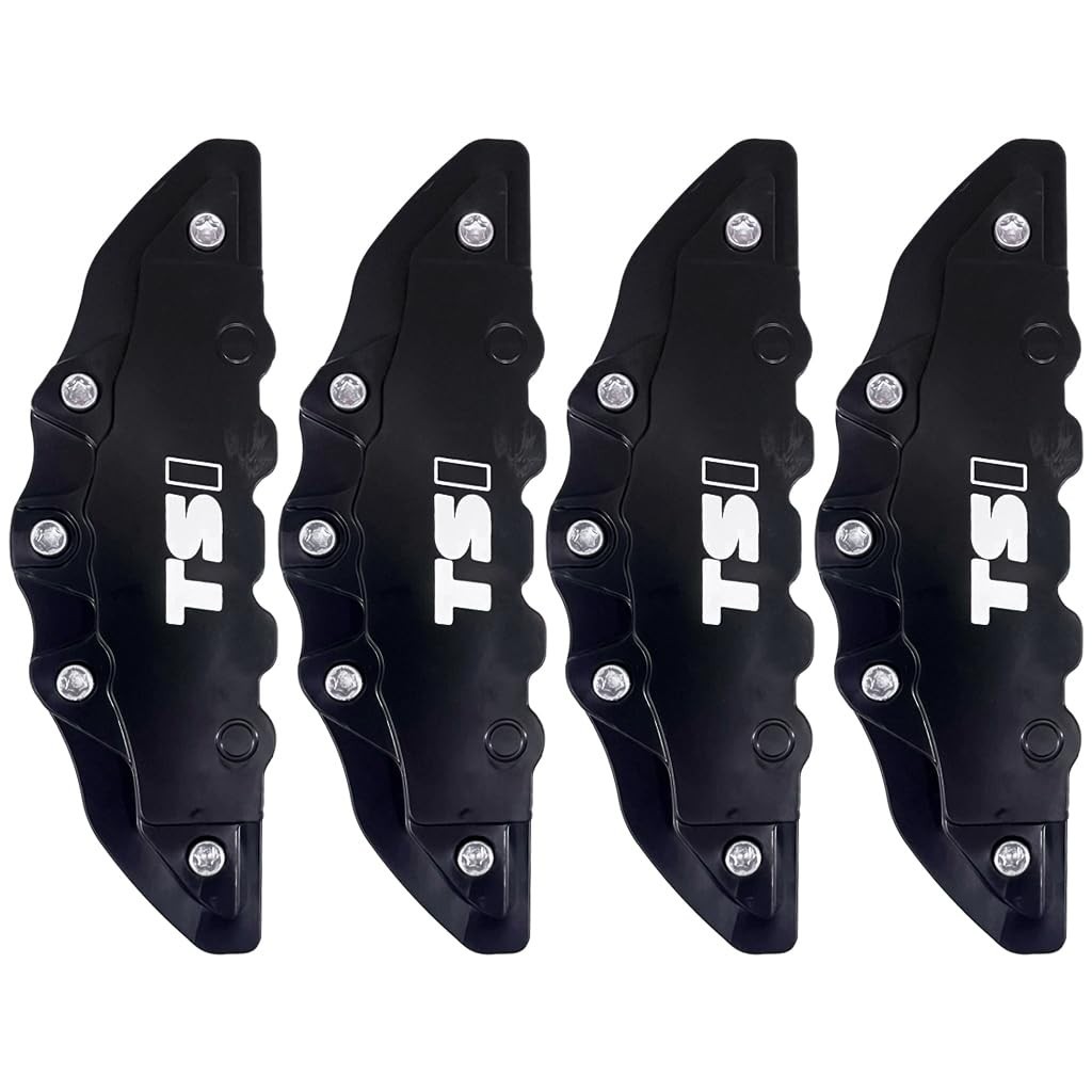 Kit 4 Capas Pinça de Freio Automotivo TSI - Design Esportivo PRETO