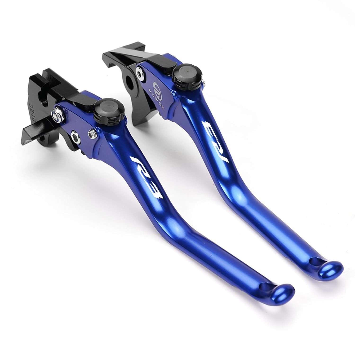 Alavancas de Freio e Embreagem CNC MOWOK Azul para Yamaha R3 (2015-2025) - Estilo e Durabilidade