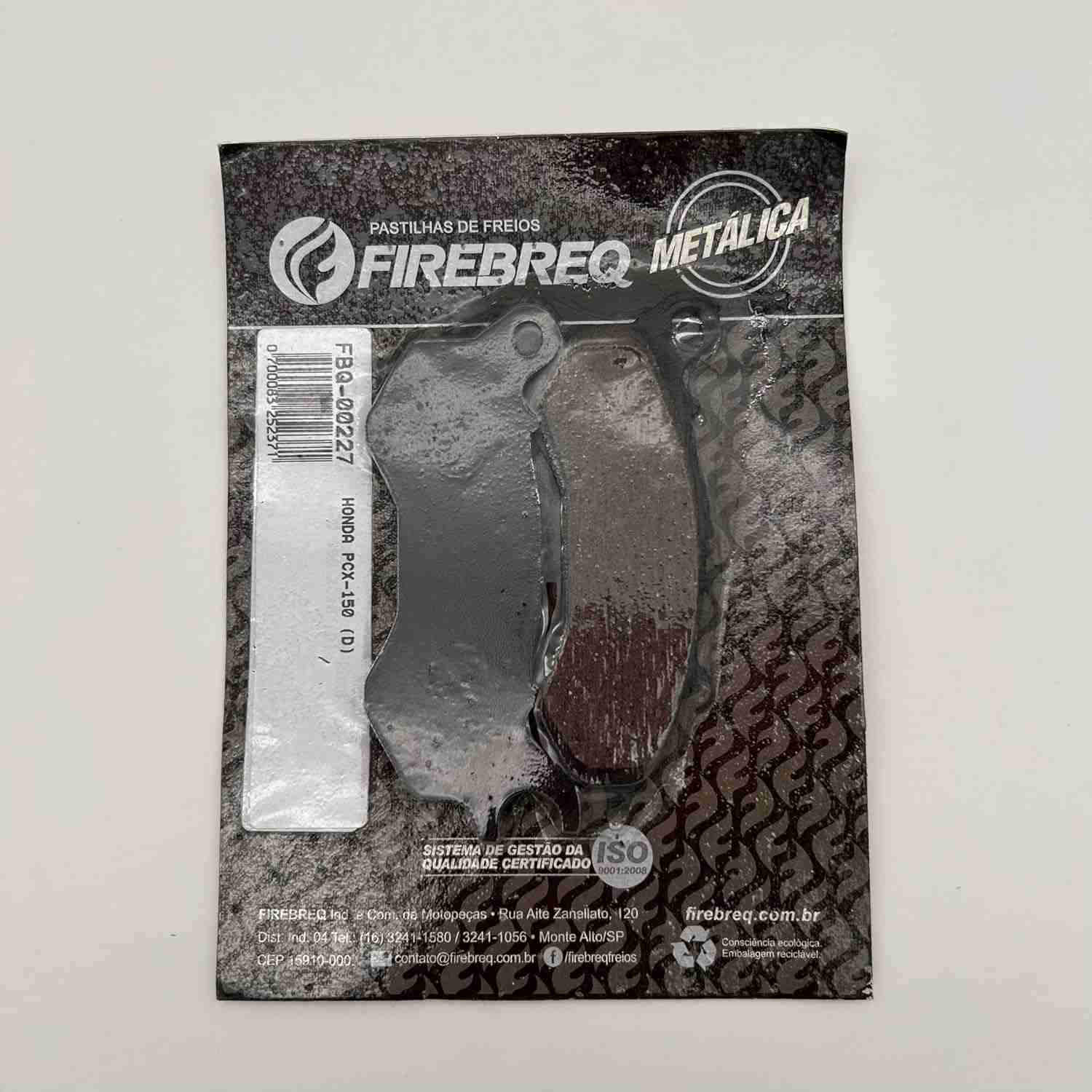 Pastilha de Freio Dianteira Firebreq Metálica para Honda PCX 150 (2014-2018) - Segurança e Performance