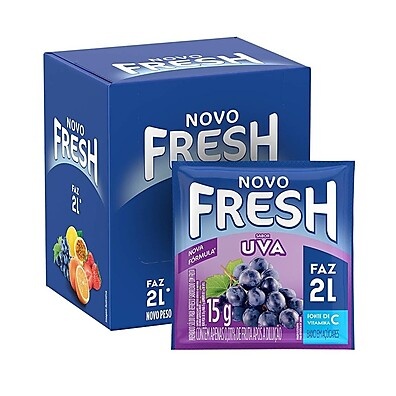 Fresh Uva: Refresco em Pó Delicioso (Display c/ 15)