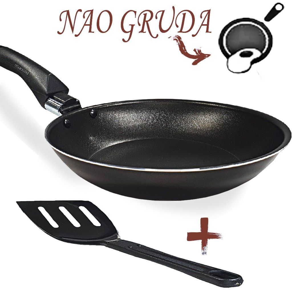 Frigideira Francesa 24cm com 5 Camadas Teflon + Espátula