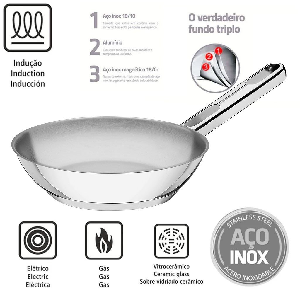 Frigideira Inox Tramontina Allegra: Cozinhe com Estilo!