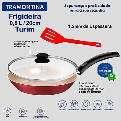 Frigideira Tramontina Turim 20cm: Cozinhe Sem Grudar!