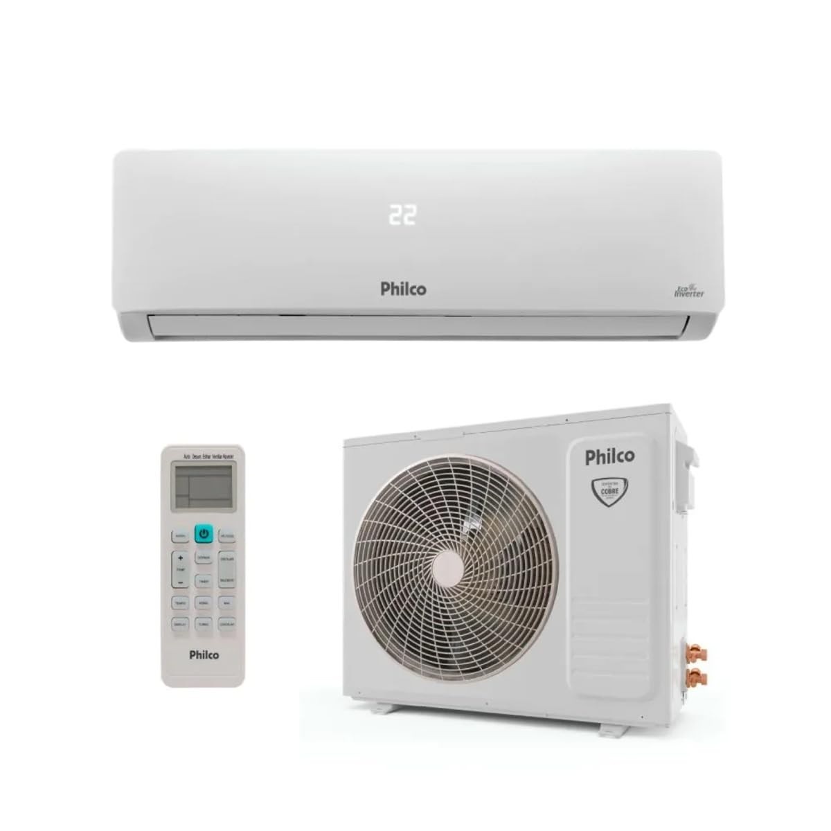 Split Philco PAC12000 Inverter Frio PAC12FB - Potência Silenciosa com Eficiência Energética