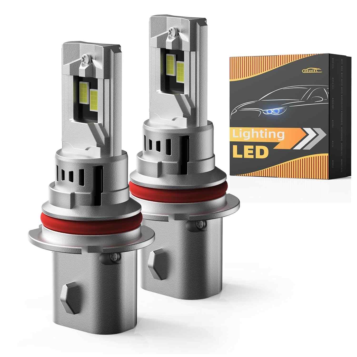 Lâmpadas de Neblina 9004 HB1: 800% Mais Brilho, Branco Frio 6500K, Canbus Ready e Instalação Plug and Play