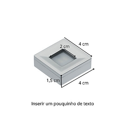 Kit 3 Spots Quadrados LED 3W – Branco Quente ou Frio
