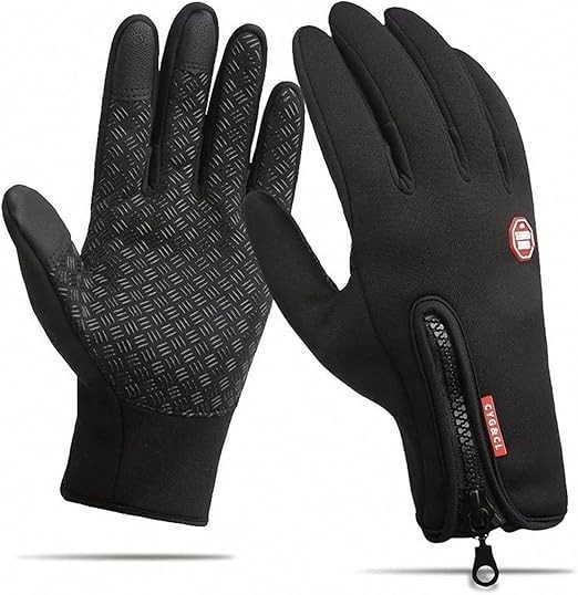 Luva Térmica Moto Touch Screen Unissex: Impermeável, Antiderrapante e Ideal para Frio e Chuva