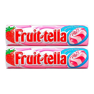 Fruit-Tella: Kit com 20 Balas Sabor Morango 41g