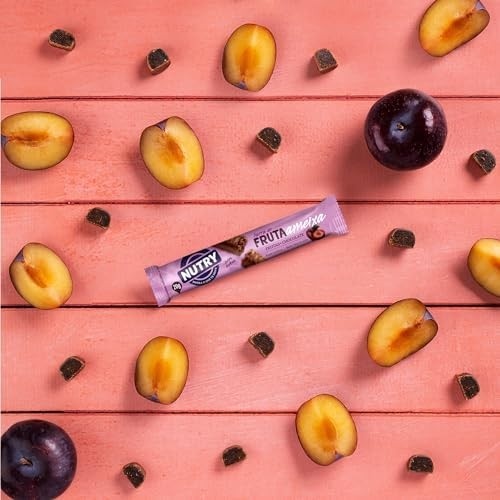 Nutry Barra De Fruta Ameixa 20G - Display Com 24 Unidades - Com Fruta Chocolate E Aveia
