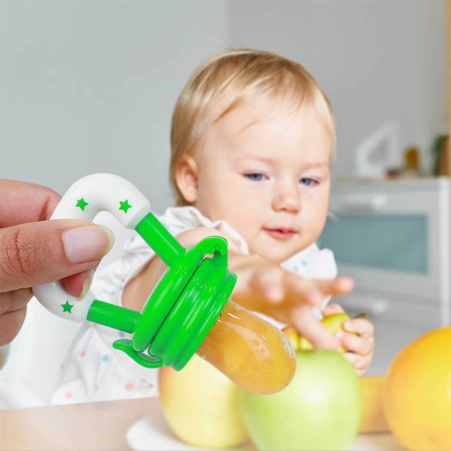 Porta Fruta Chupeta em Silicone Seguro para Bebês - BPA Free, Confortável e Saudável