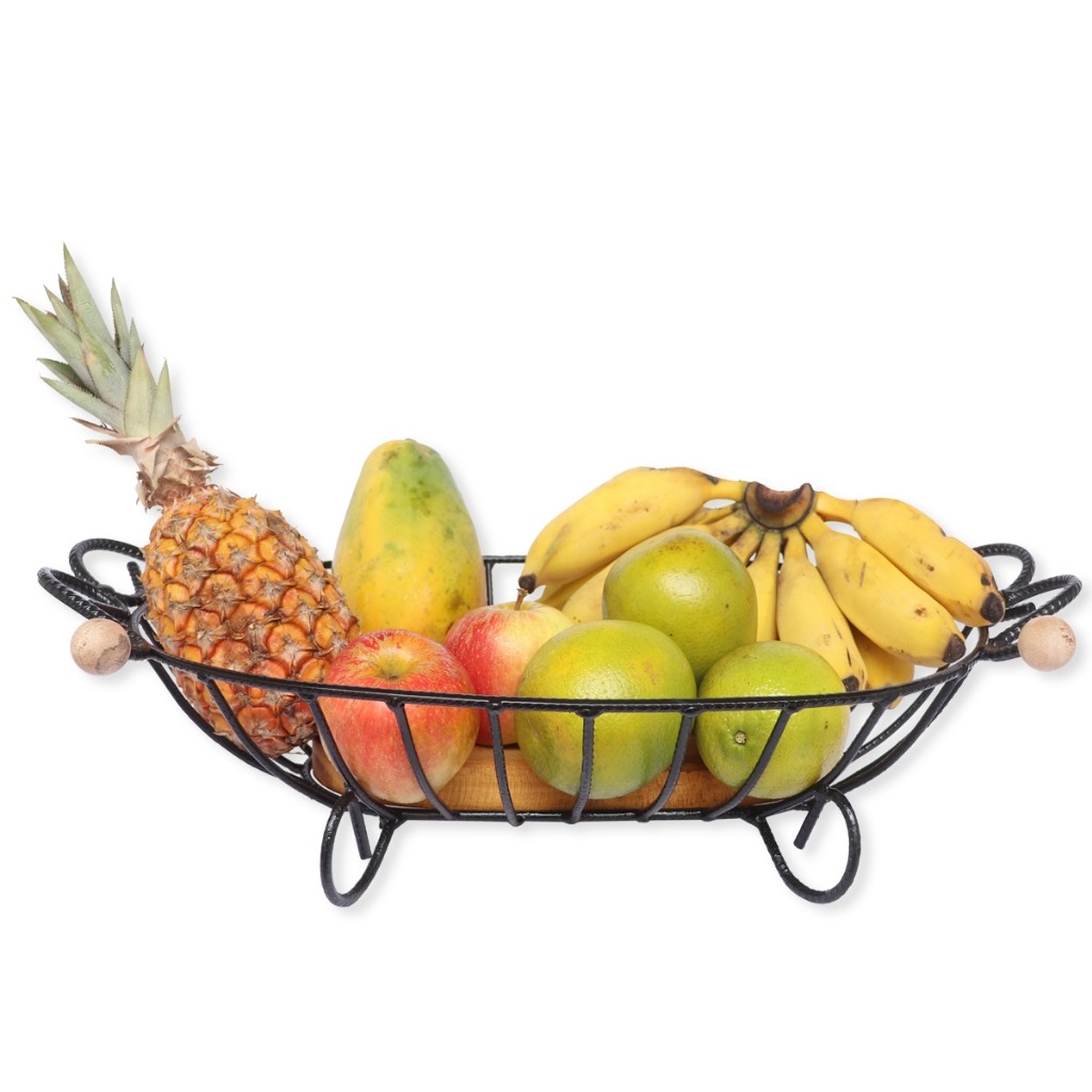Fruteira Artesanal de Ferro e Madeira: Organize Sua Cozinha com Estilo