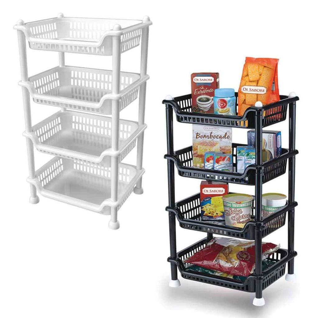 Fruteira Multiuso 4 Andares Nitron – Organize sua Cozinha com Estilo