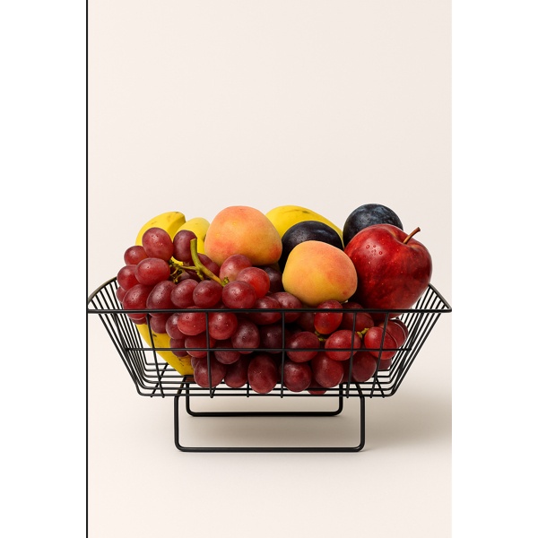 Fruteira Preta: Elegância e Organização na Sua Mesa
