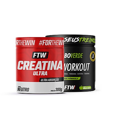 FTW: Kit Creatina + Pré-Treino - Máxima Performance!