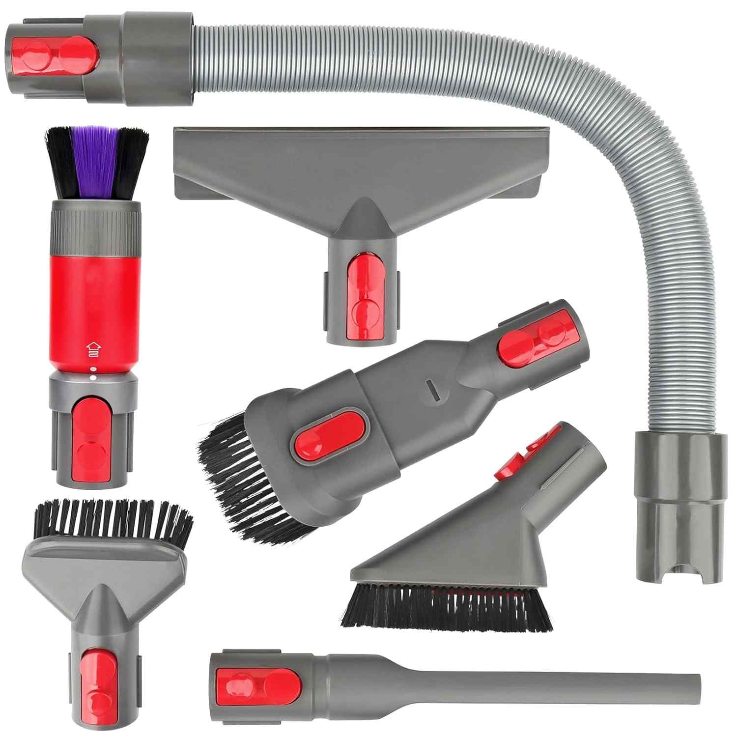 Kit Completo Fullclean: Acessórios Essenciais para Aspirador Dyson V15, V12, V11, V10, V7, V8 - Limpeza Profunda e Versátil