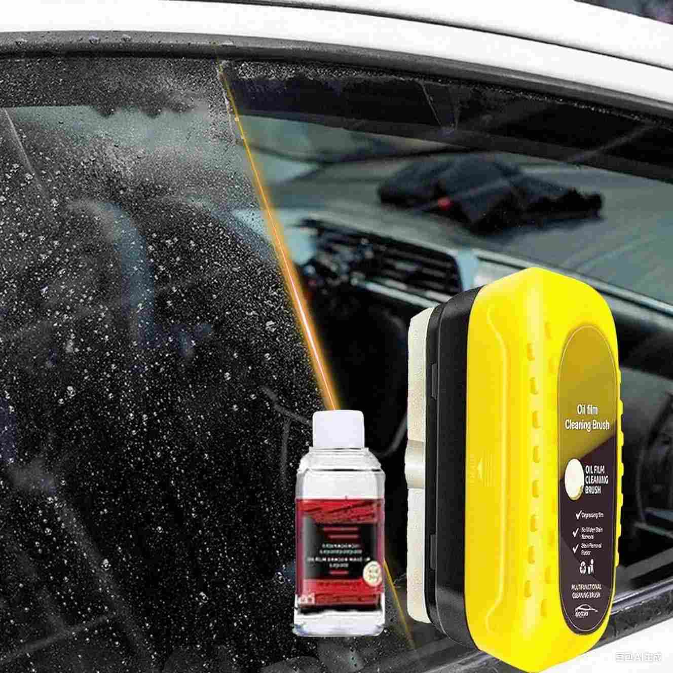 Escova Limpadora Fululuer para Película de Óleo Automotiva - Amarela XL