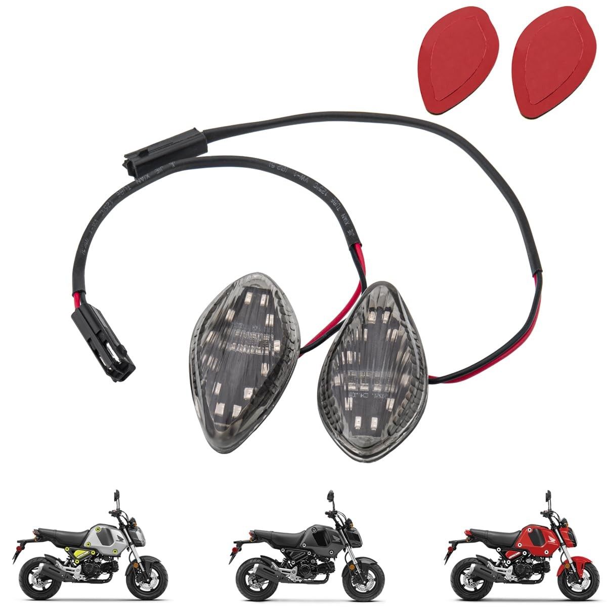 Luz de Seta LED Fumê para Honda Grom 2014-2019: Segurança e Estilo com 2 Lâmpadas