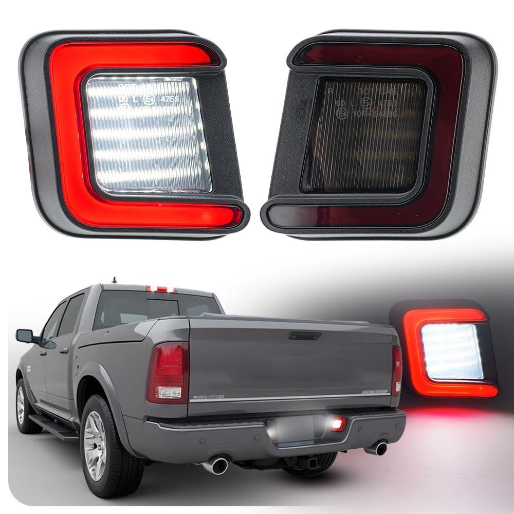 Luz de Placa LED Ram 1500/2500/3500 2003-2018 (Lente Fumê) - Upgrade OEM