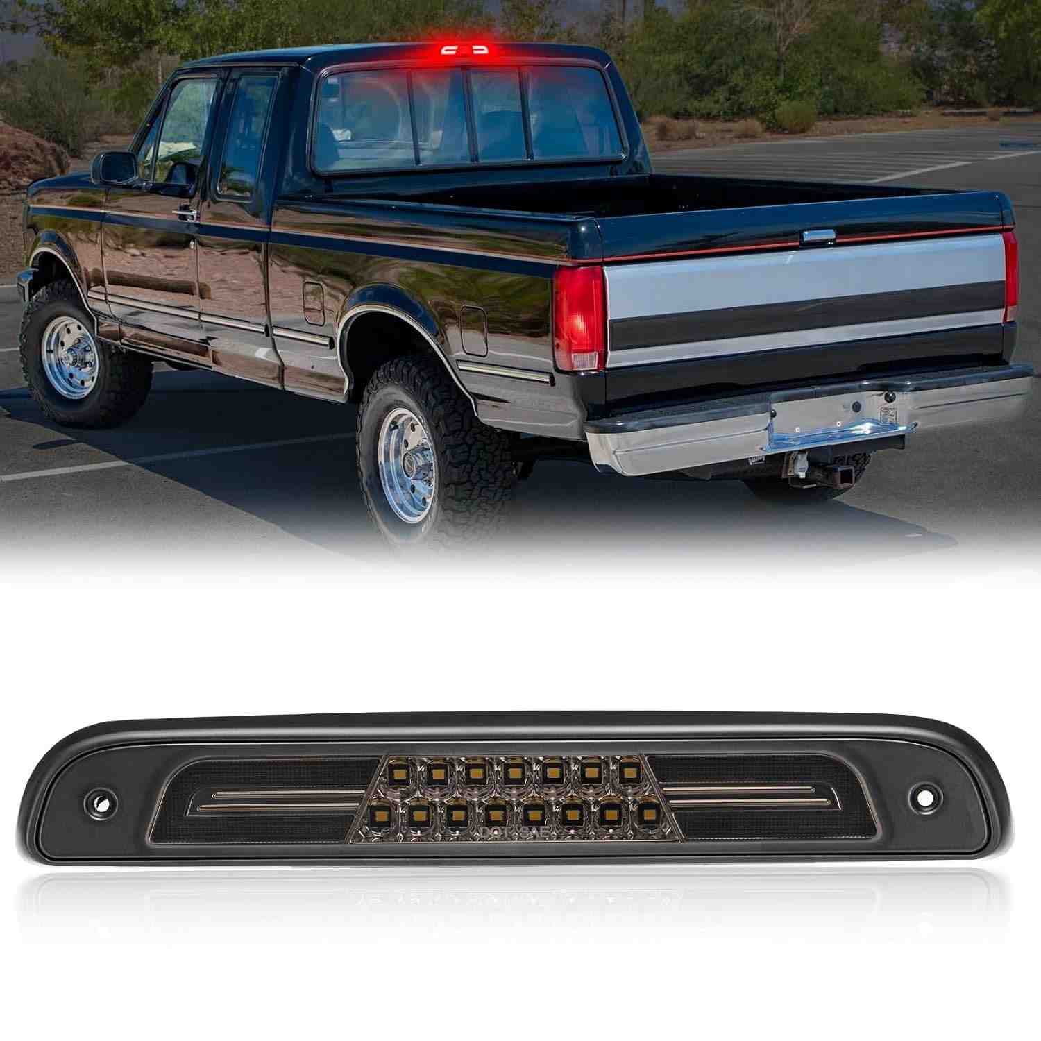 Luz de Freio LED 3ª Geração com Lente Fumê para Bronco, F150, F250 e F350 (1992-1997)