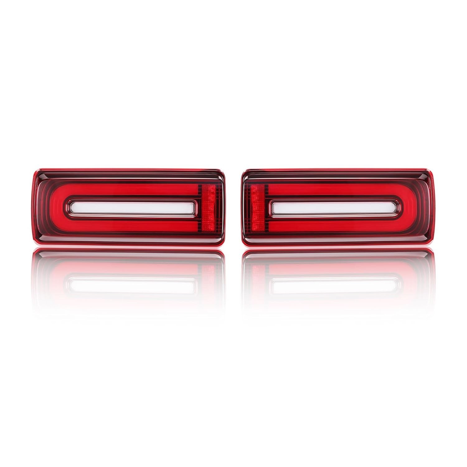 Luzes Traseiras LED Fumê para Mercedes-Benz W463 G500 G55 G550 G63 G65 AMG (2006-2018) - Par 4638201964 + 4638202064