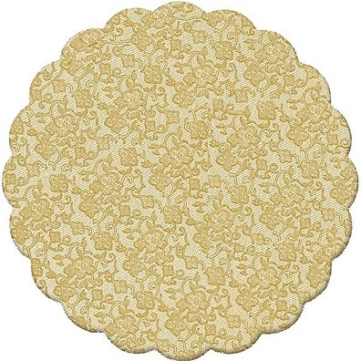 Fundo de Renda Dourada 9cm: Elegância para Doces!