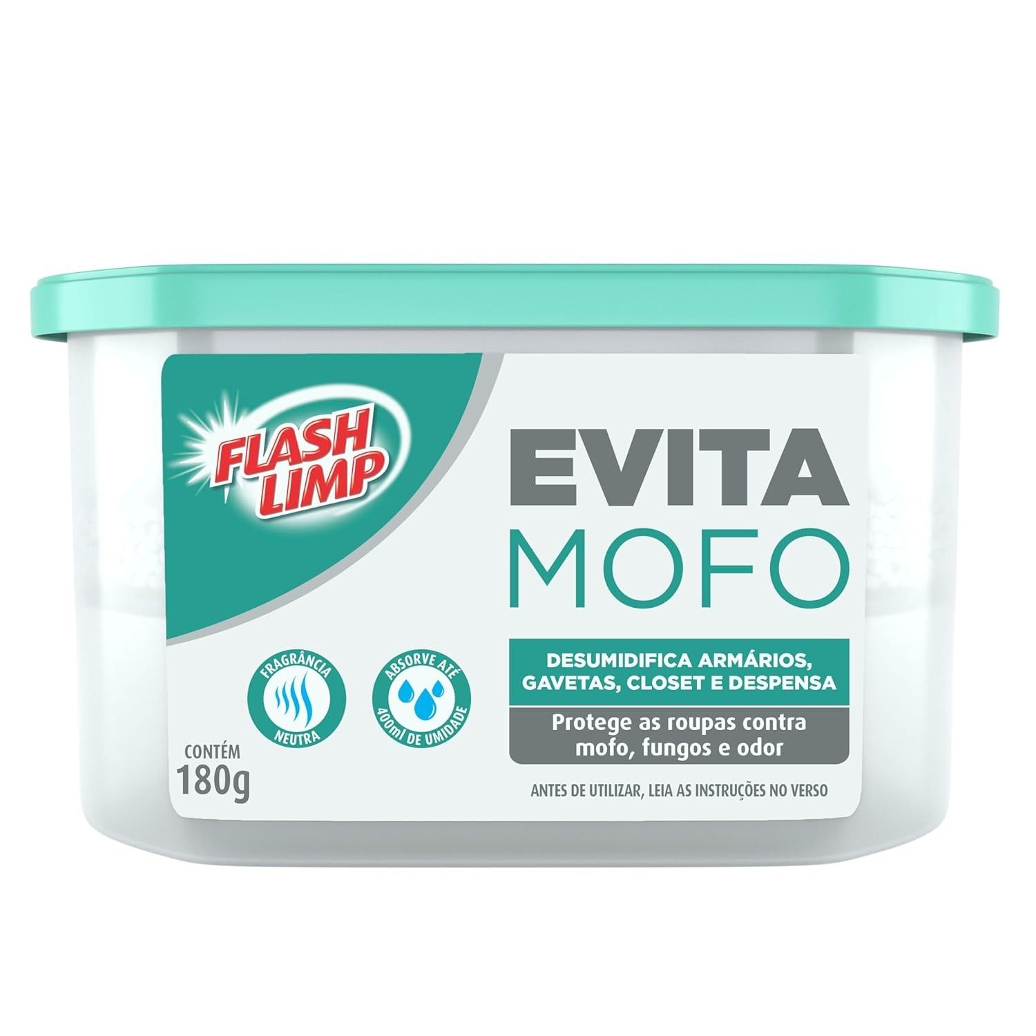Flash Limp Evita Mofo para Armários e Guarda-Roupas 180g - Proteção Contra Umidade e Fungos