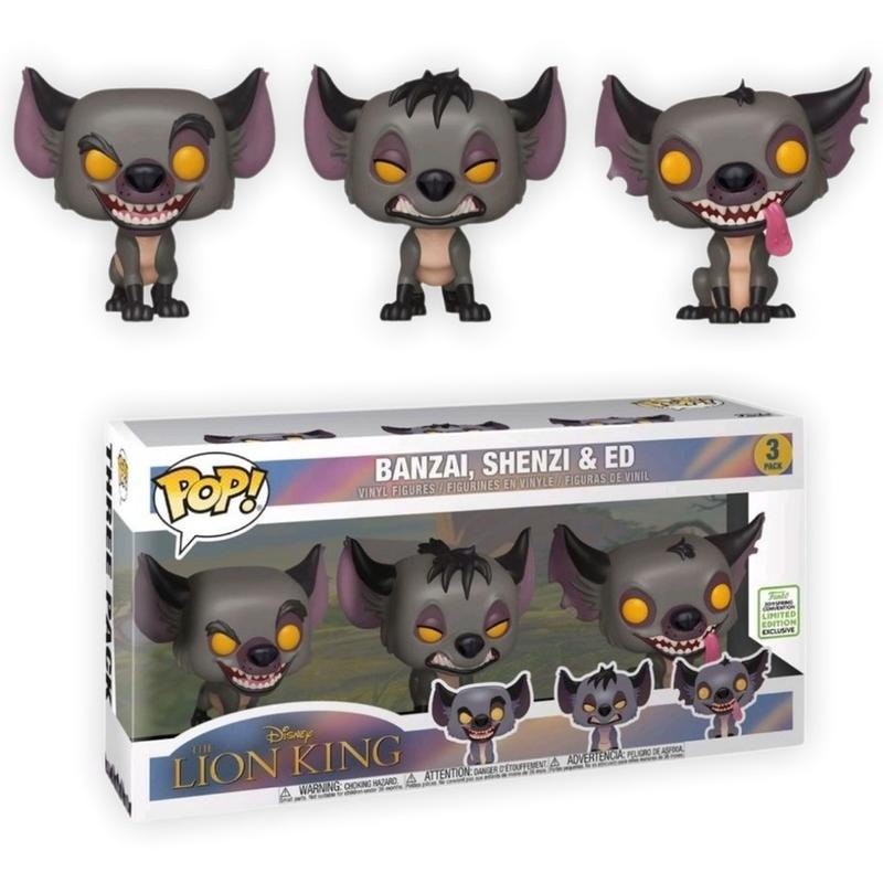 Funko Pop Leão Rei: Banzai, Shenzi e Ed!