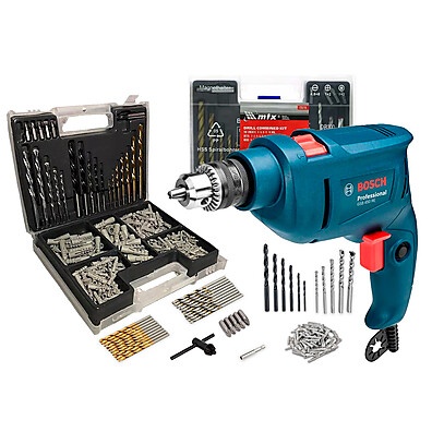 Furadeira Bosch GSB 450W com Kit 300 Peças – Potência e Versatilidade