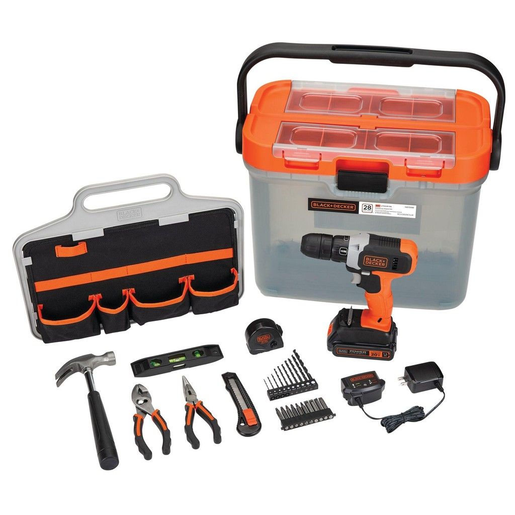 Furadeira de Impacto Black Decker 20V: 360-1400 RPM com 2 Velocidades