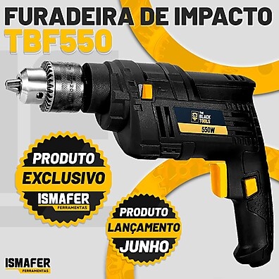 Furadeira Elétrica 550W com Impacto – Potência e Precisão