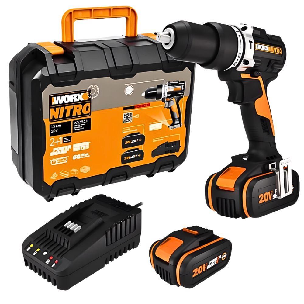 Furadeira WORX Brushless: Potência e Autonomia!