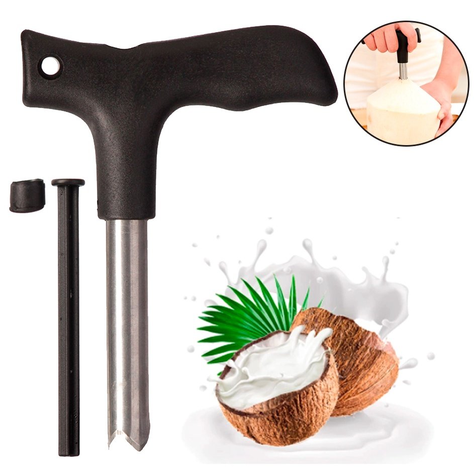 Furador de Coco Inox: Abra Cocos Sem Esforço!