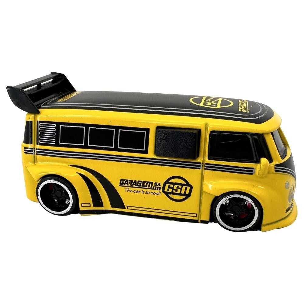 Furgão Amarelo Die Cast: Colecione Mini Veículos!