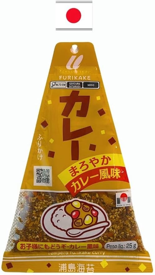 Furikake Triângulo Curry 25 g Urashima