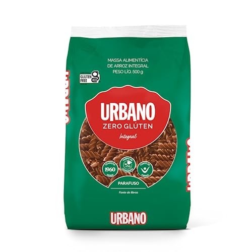 Urbano, Macarrão de Arroz Integral, Parafuso, Zero Glúten - 500 g