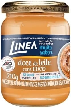 Doce de Leite com Coco, Linea, 210 g