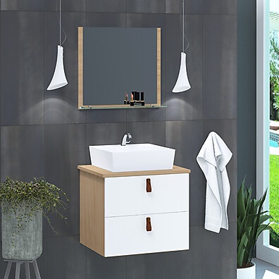 Gabinete Banheiro 45cm Berlim: Completo e Elegante