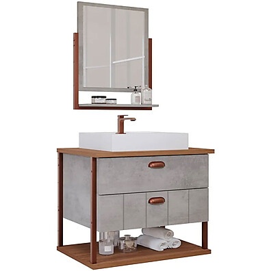 Gabinete Banheiro 60cm Uni MGM: Elegância e Praticidade