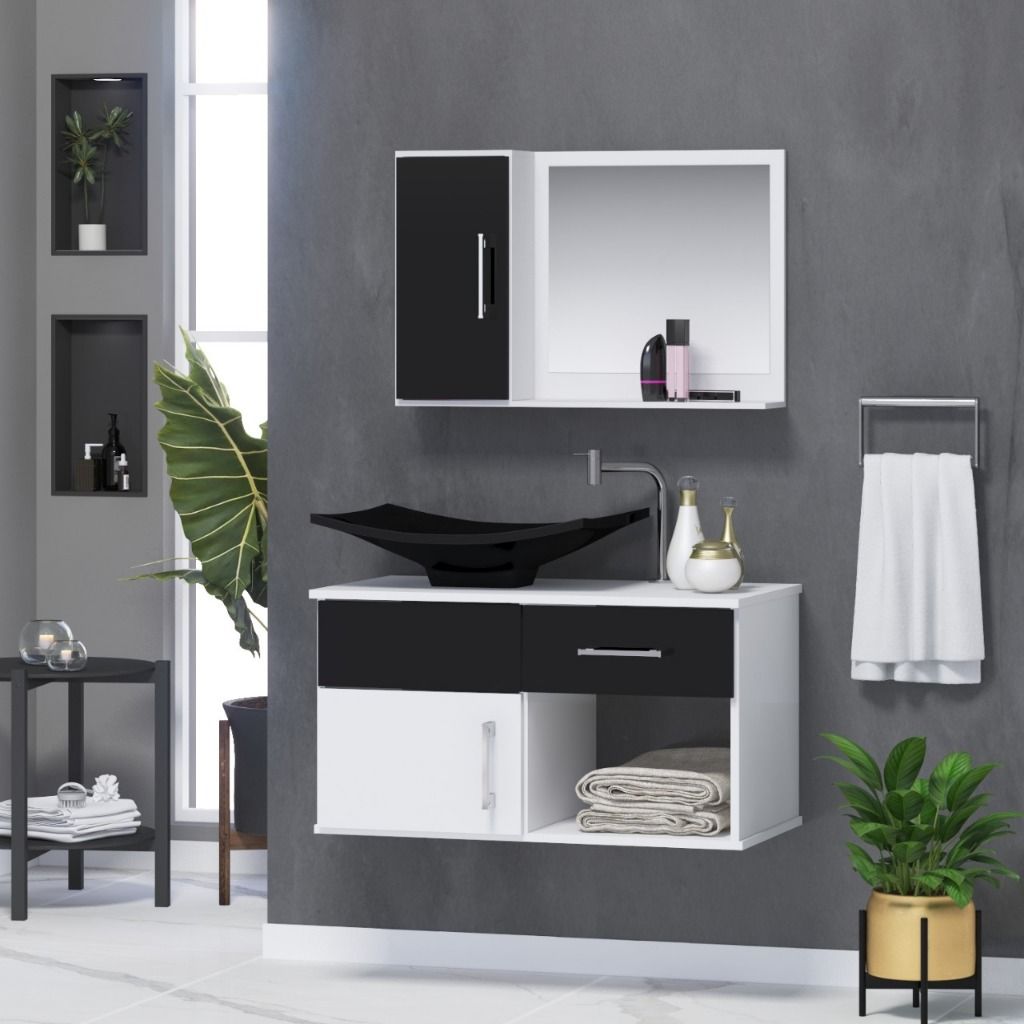 Gabinete de Banheiro Completo New Stilo