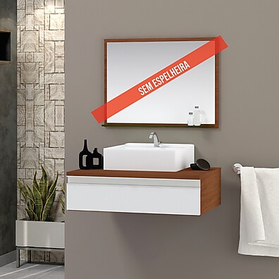 Gabinete de Banheiro Safira 60cm: Elegância e Praticidade