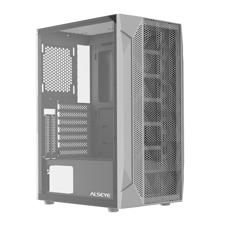 Gabinete Gamer Alseye Pinwheel Mesh: Seu PC Impecável!