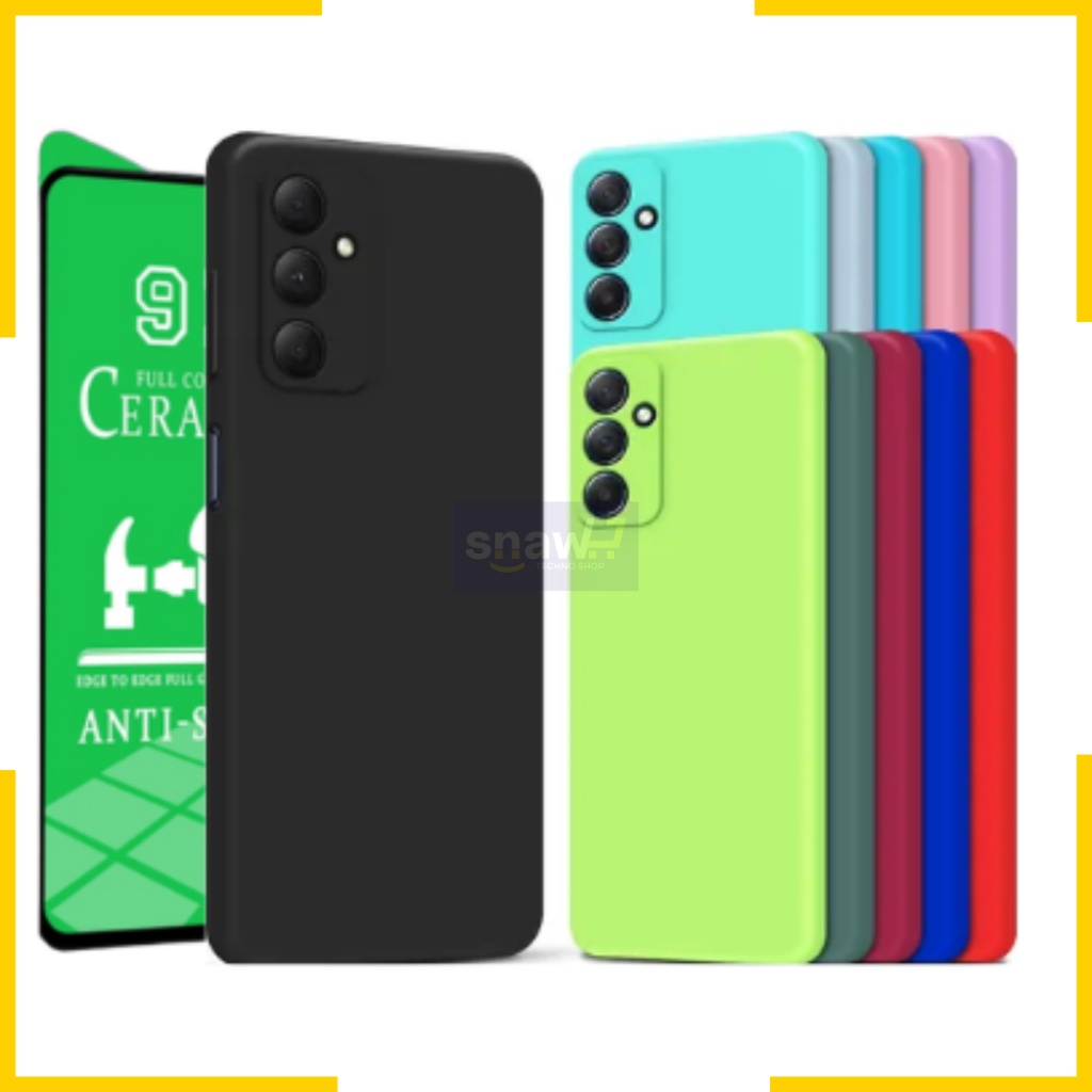Galaxy A15: Capa Aveludada + Película Cerâmica