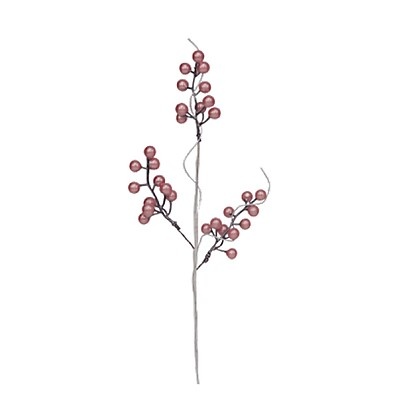 Galho de Frutas Rosa: Decore seu Natal com Elegância