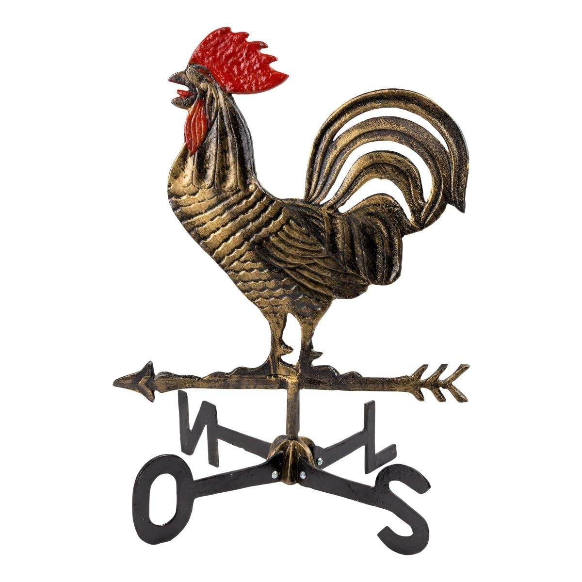 Galo do Vento em Alumínio Fundido Decorativo para Fazenda ou Sítio - Grande