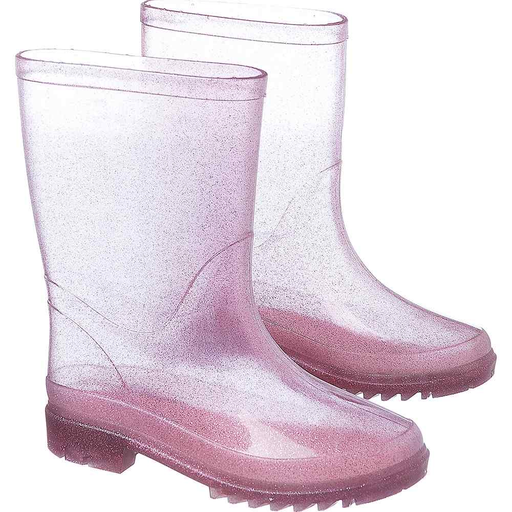 Galocha Feminina Infantil Rosa com Glitter - Estilo e Conforto